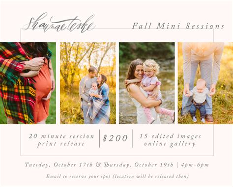 Fall Mini Sessions Now Available Shaunae Teske Photographyshaunae