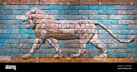 Lion From The Processional Way In Babylon Iraq Neo Babylonian Period
