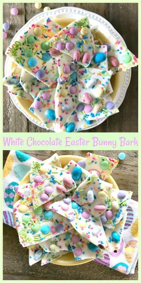 White Chocolate Easter Bunny Bark Pams Daily Dish Easter Desserts
