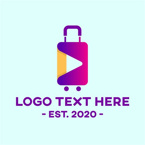 Luggage Travel Vlog Logo Brandcrowd Logo Maker