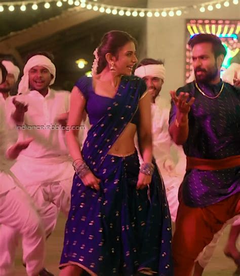 Rakul Preet Singh Konda Polam Telugu 27 Hot Saree Navel Hd Caps