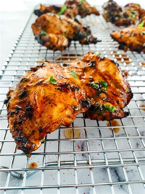 Sweet And Spicy Grilled Boneless Chicken Thighs