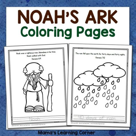 noahs ark coloring pages mamas learning corner