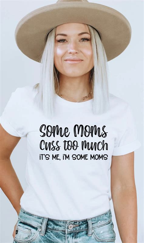 Some Moms Cuss Too Much T Shirt Screen Print Etsy