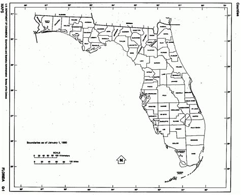 Map Of Florida In Black And White Hand Drawn Map From The Etsy