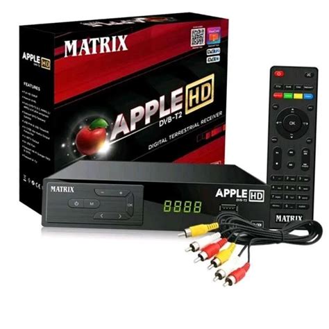 Jual Set Top Box Stb Matrix Apple Hd Dvb T2 Matrix Merah Antena Tv