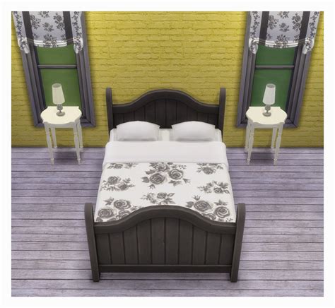 My Sims 4 Blog Rustic Dream Bed Recolors By Saudadesims