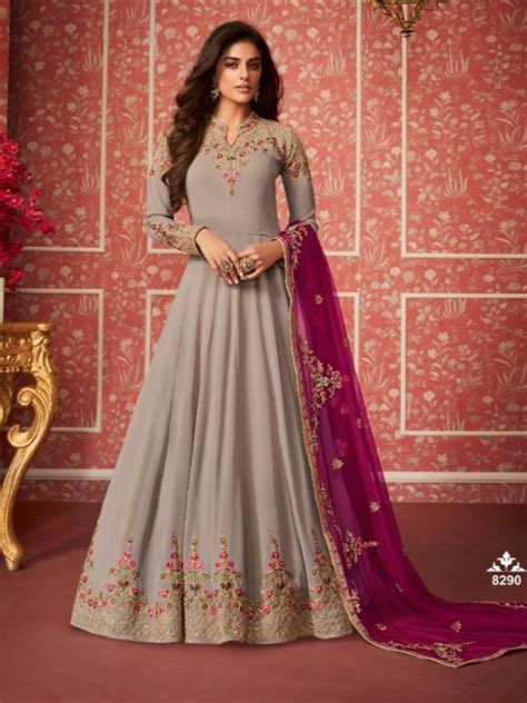 It is of varying lengths—knee length, ankle length or even floor touching—and it can come in both heavily embroidered or extremely light wear. Pin on Buy Latest Indian Designer Wedding Anarkali Suit