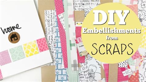 Diy Embellishments From Scraps Youtube