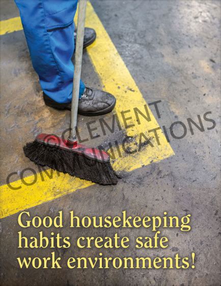 Good Housekeeping Habits Poster