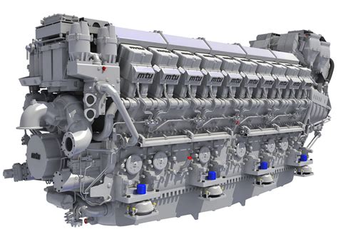 3d Model Mtus Diesel Engine Propulsion Turbosquid 1224971