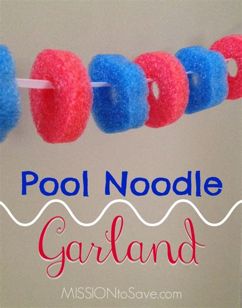 Diy Pool Noodle Garland Alternative Uses For Pool Noodles Posts