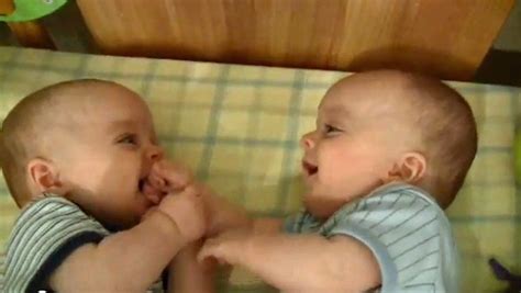 Twin Baby Boys Laughing At Each Other Video Dawn Productions
