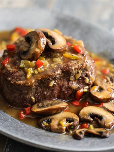 Juicy chicken with mushroom sauce is a comfort food dish you can have on your table in 30 minutes, using simple ingredients and cooking techniques. Filet Mignon with Sherry Mushroom Sauce - Grill Momma