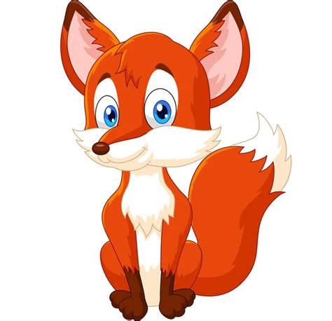 Adorable Fox Cartoon — Stock Vector © Tigatelu 82289432