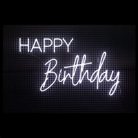 Birthday Party Hire Neon Happy Birthday Sign Event Letters