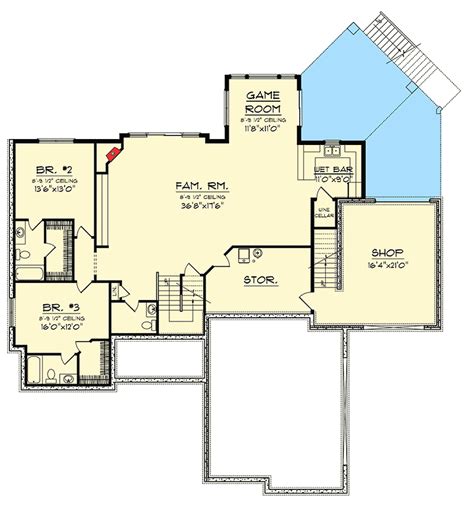 Basement walk out ideas is one images from 18 best cottage plans with walkout basement of hg styler photos gallery. Craftsman Ranch With Walkout Basement - 89899AH ...