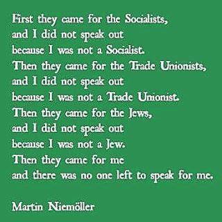 Between 1941 and 1944 got arrested three times because of his writing. Michelle's World ("First they came for the Socialists, and ...