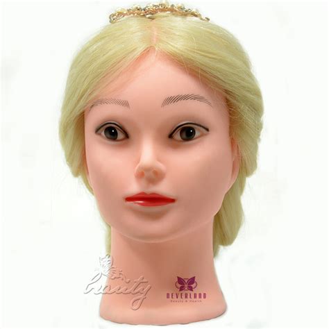 24 50 College Hairdressing Real Long Hair Mannequin Doll Training
