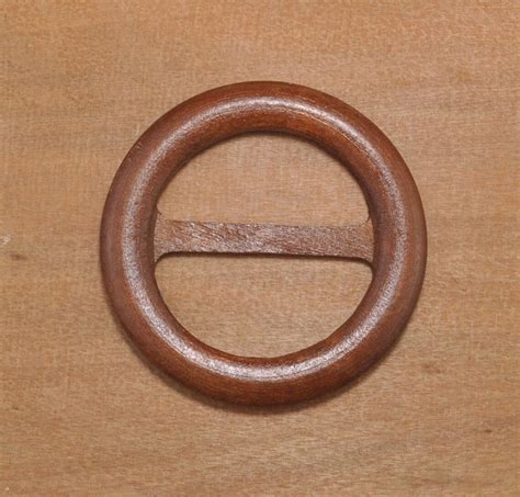 Wood Belt Buckleround Brown Wood Belt Buckle Or Bag Buckle Etsy