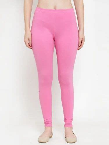 Women Casual Wear Light Pink Cotton Lycra Leggings Slim Fit At Rs 95 In New Delhi