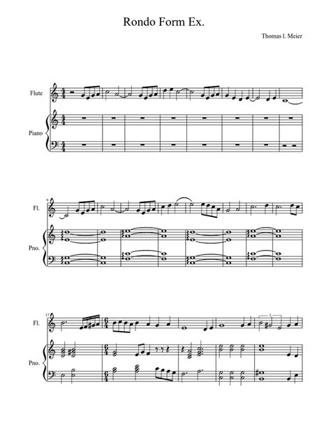 Now, having determined what rondo is in music,you can pay attention to its various options. Rondo Form Ex. Sheet music for Piano, Flute (Solo) | Musescore.com
