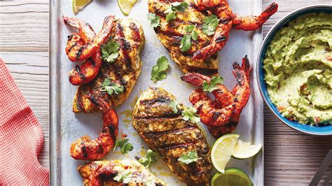 Whole30 Grilled Cilantro Chicken And Shrimp Recipe Clean Eating