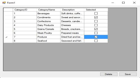 C Tutorial Delete Multiple Rows From Datagridview Based On Checkbox
