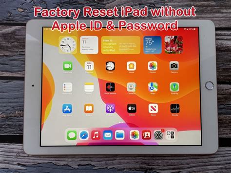 How To Factory Reset Ipad Without Apple Id And Password