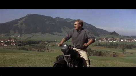 Steve McQueen The Great Escape Motorcycle Scene YouTube