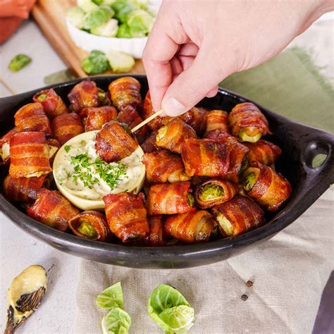 Balsamic Bacon Wrapped Brussels Sprouts Peel With Zeal