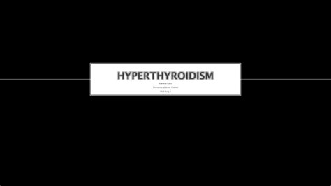 Ppt Hyperthyroidism Powerpoint Presentation Free Download Id8854638