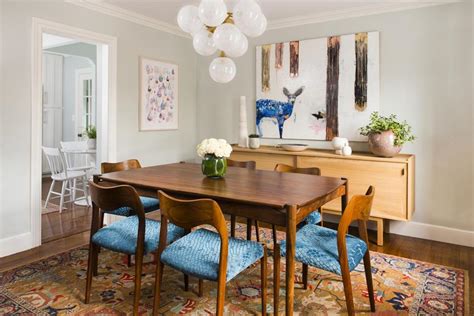 A Modest Dining Room With Mid Century Modern Flavor The