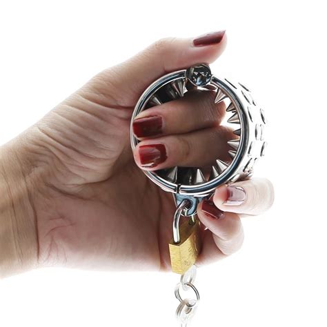 Kali S Teeth Sharp Tooth Cock Ring With Lock Scrotum Pendant Male