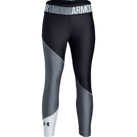 under armour girls heatgear® colour block ankle crop leggings under armour from excell sports uk
