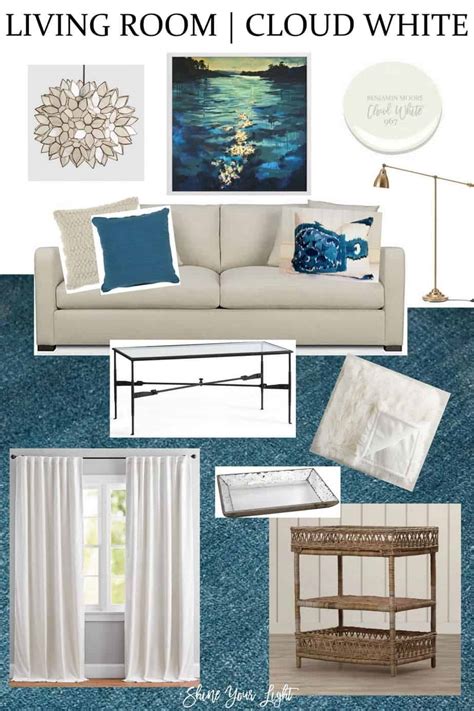 Living Room Design In Cream And Teal Shine Your Light