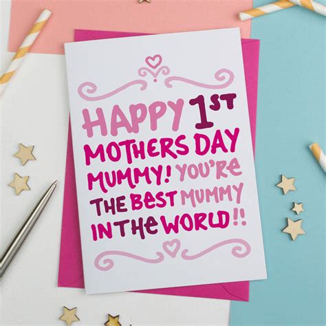 Happy First Mothers Day Card By A Is For Alphabet