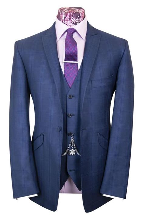 1 Mens Suits William Hunt Savile Row Tagged 42 Blue Suit