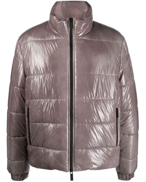 Label Group Blow Out Puffer Jacket In Brown For Men Lyst Canada