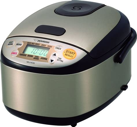 Zojirushi NS LHC05 Micom Rice Cooker Warmer Stainless Dark Brown