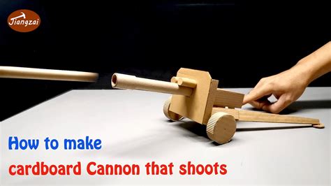 How To Make Cardboard Cannon That Shoots Diy Cardboard Artillery