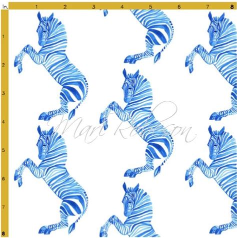 Image Of Blue Zebra Fabric Fabric Zebra Blue