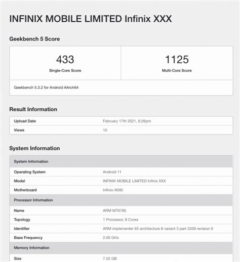 Note 10 pro delivers maximum transfer of about 5830 mb/s for reding and writing. Infinix Note 10 Pro pops up on Geekbench - GSMArena.com news