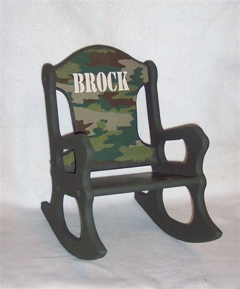 Rated 2 out of 5 by sofia from don't buy when i opened the package, there were large cracks and breaks in the personalized portion of the chair as well as part of the rocker. Child's Rocking Chair - camo - toddler | Kids rocking ...