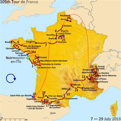 A stage by stage breakdown of the official tour de france route for 2019, including profiles, detailed descriptions and which riders to watch. 2018 Tour de France - Wikipedia