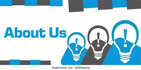 About Us Concept Image Text Related Stock Illustration 2104966634