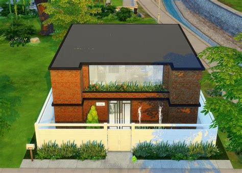 Mony Sims Urban House • Sims 4 Downloads Sims 4 House Building Sims