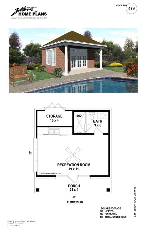 Small Pool House Plans House Plans
