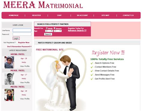 matrimonial website project in asp