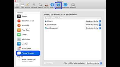 You can choose the level of blocking you prefer, from blocking all 2. How to turn off Pop Up Blocker on Mac - YouTube